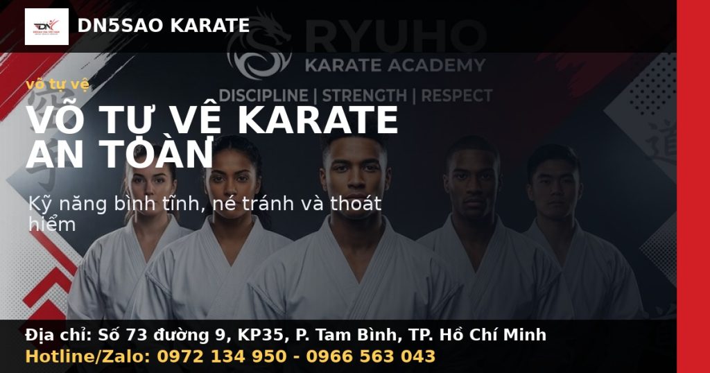 Võ Tự Vệ Karate: Kỹ Năng An Toàn Cực Kỳ Quan Trọng Khi Gặp Nguy Hiểm