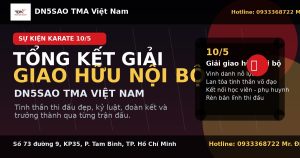 Giải Giao Hữu Nội Bộ Karate 10/5 DN5SAO: Tổng Kết Thành Công Rực Rỡ